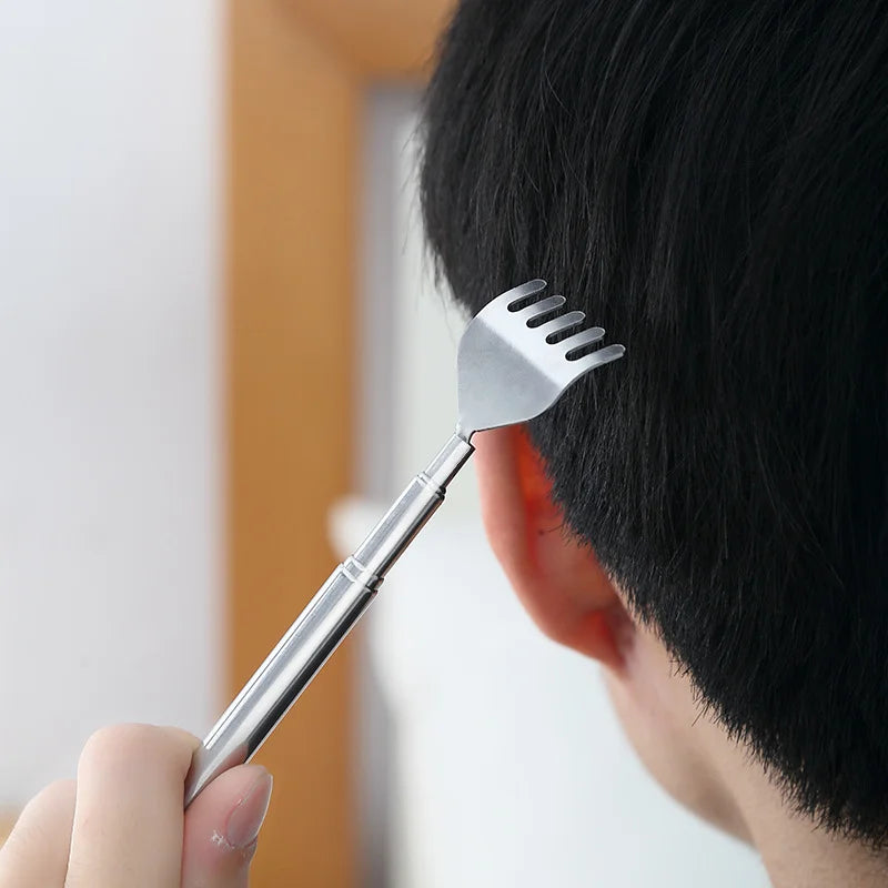 2pcs Extendable Back Scratcher for Men Portable Telescopic Metal Back Scratchers Back Hand Massager for Birthday Christmas Gifts