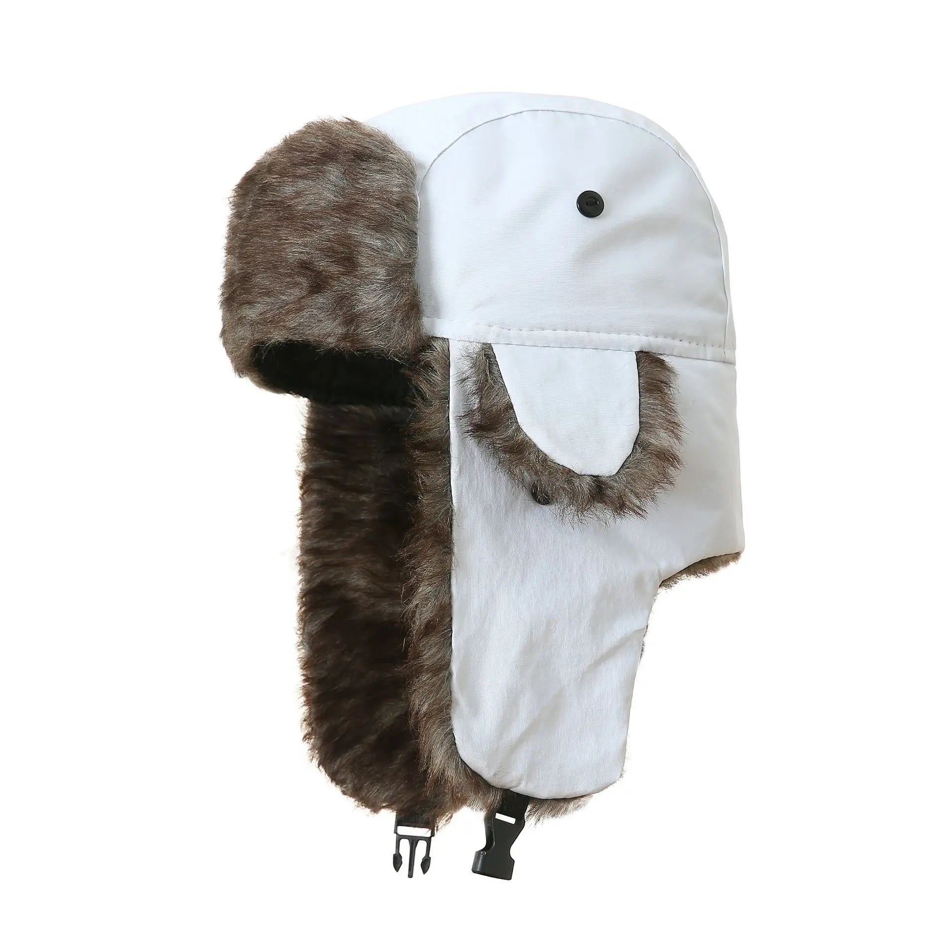 Men's Winter Trapper Aviator Trooper Earflap Warm Russian Waterproof Ski Hat Bomber Cap Russian Warm Ear Protectors Hats